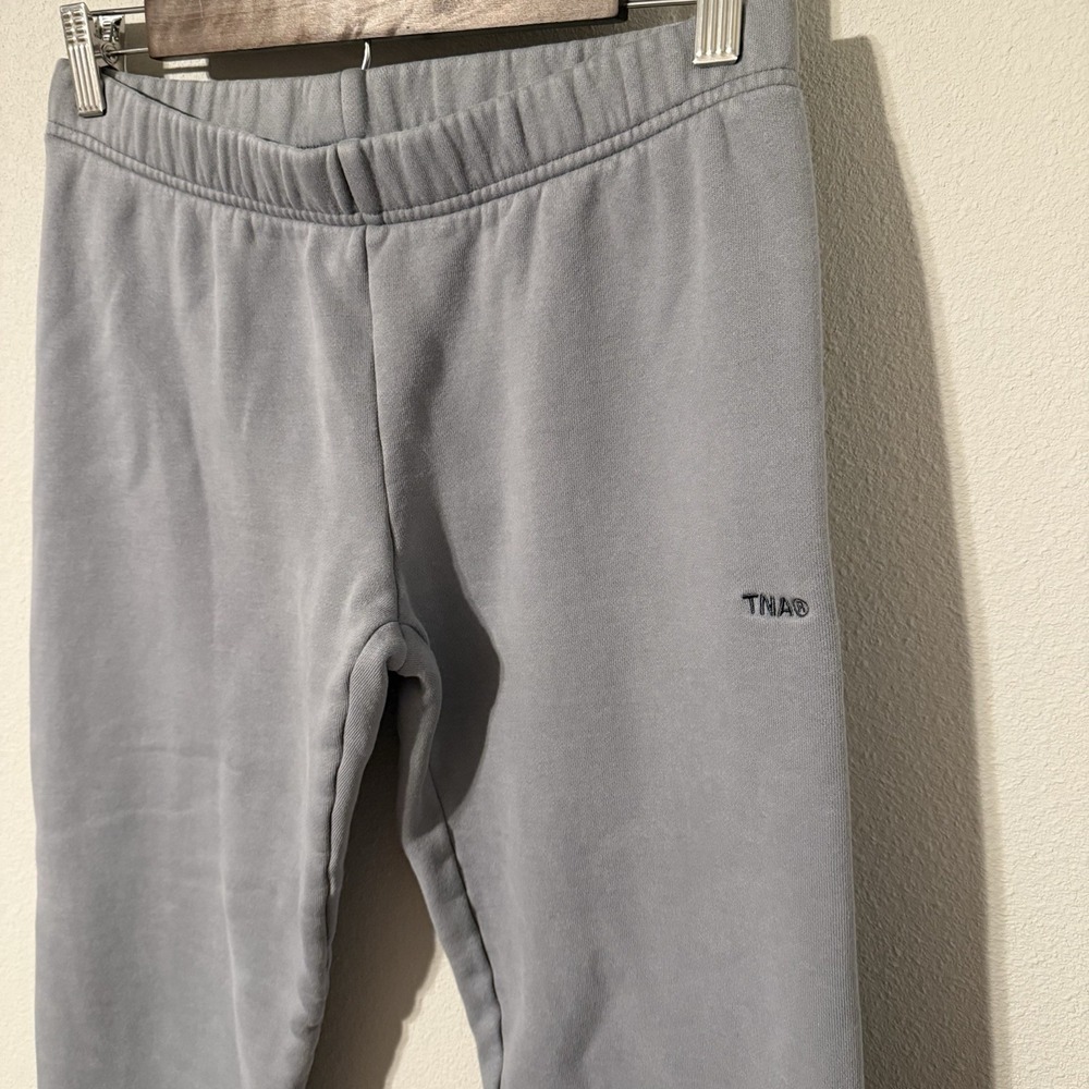 TNA Sweatpants Womens S Gray Sweatfleece Cozy Fleece Snug Fit Jogger Pants - Picture 2 of 7